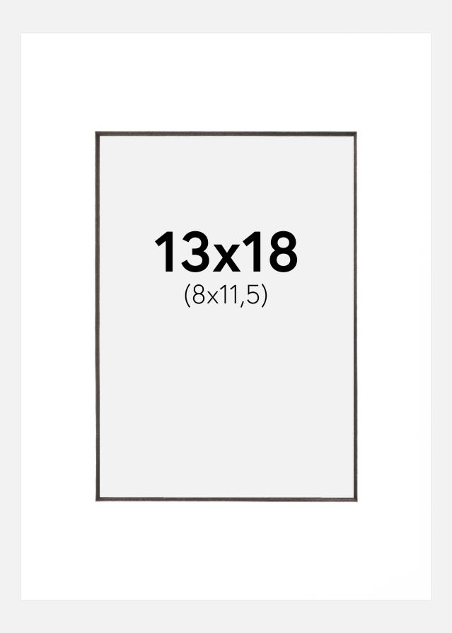 Pasparta Biela Cierny stred 13x18 cm (8x11,5 cm)