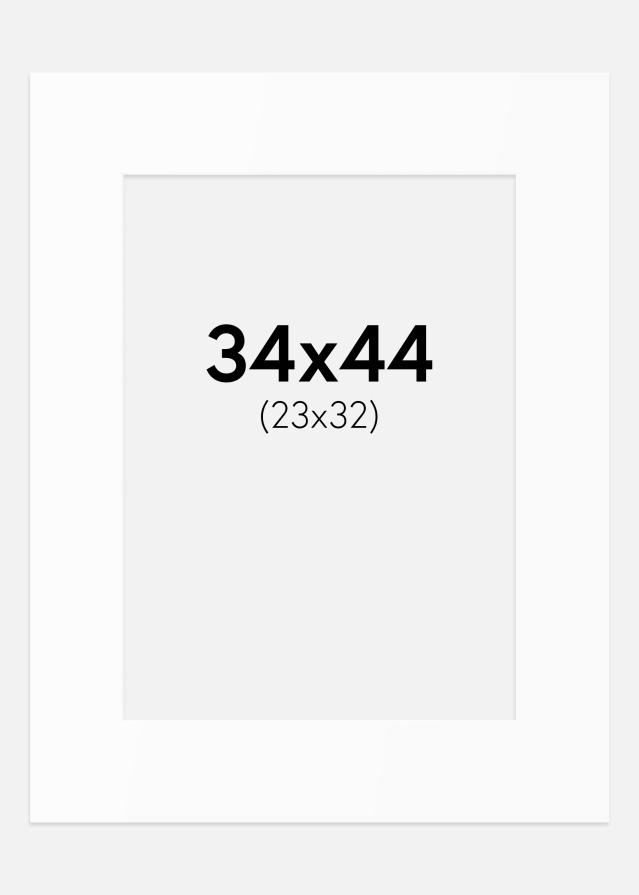 Pasparta Biely Štandard (Biele Jadro) 34x44 cm (23x32)