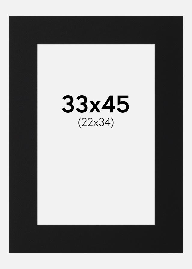 Pasparta Čierny Štandard (Biele Jadro) 33x45 cm (22x34)