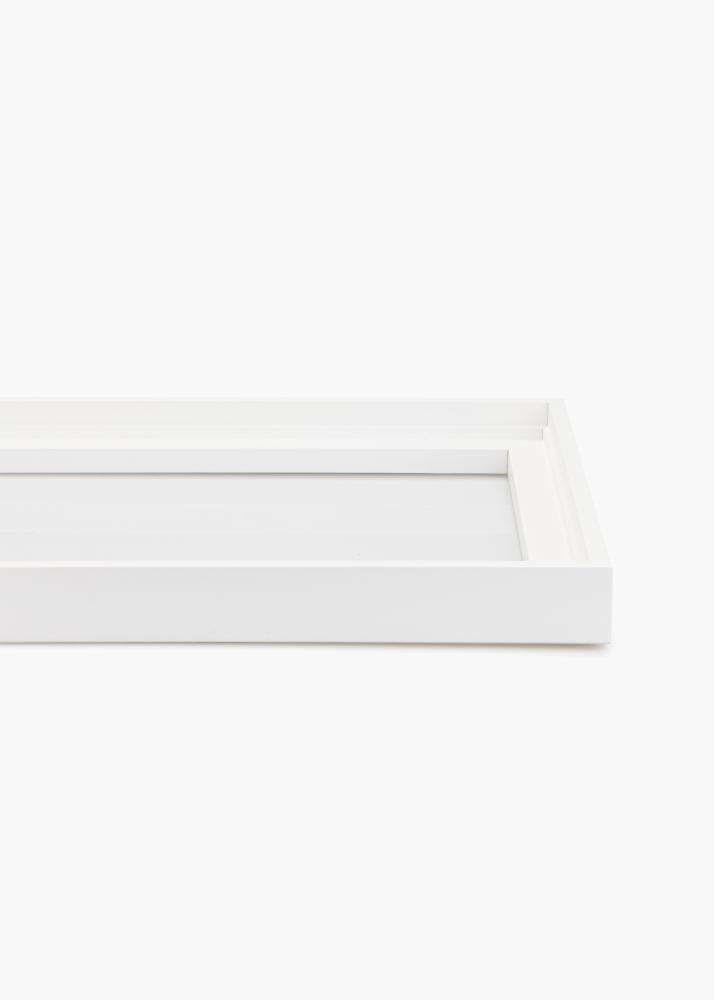 Rám pre obraz na plátne Jackson Biela 40x40 cm