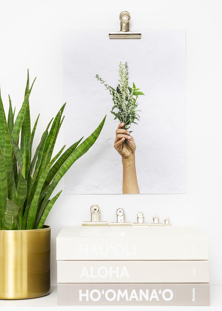 KAILA Plagát Clip Strieborná 50 mm - 2 ks