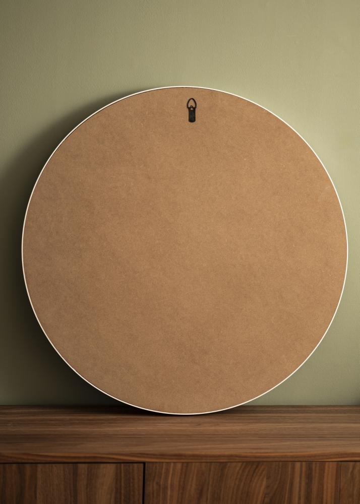 Zrkadlo Reflection Biela 70 cm Ø