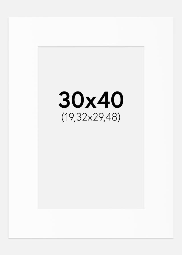 Pasparta Canson Biela Biely stred 30x40 cm (19,32x29,48)