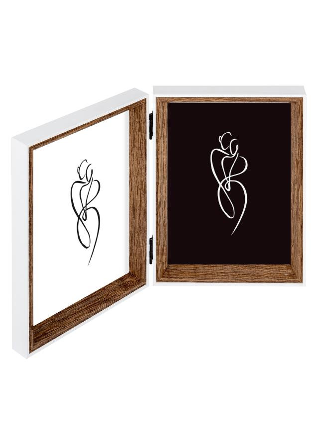 Silhouette Otvárací rám Orech 10x15 cm – 2 obrázky