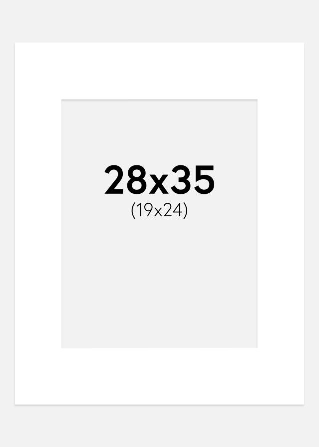 Pasparta Superbiela Biely stred 28x35 cm (19x24 cm)