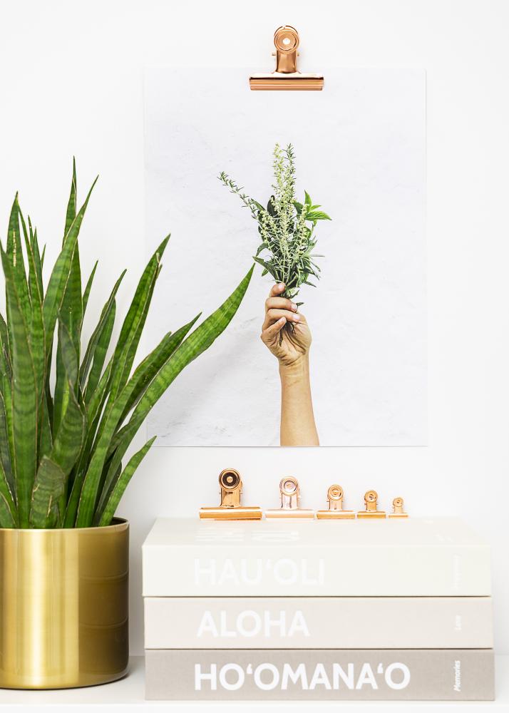 KAILA Plagát Clip Rose Gold 50 mm - 2 ks