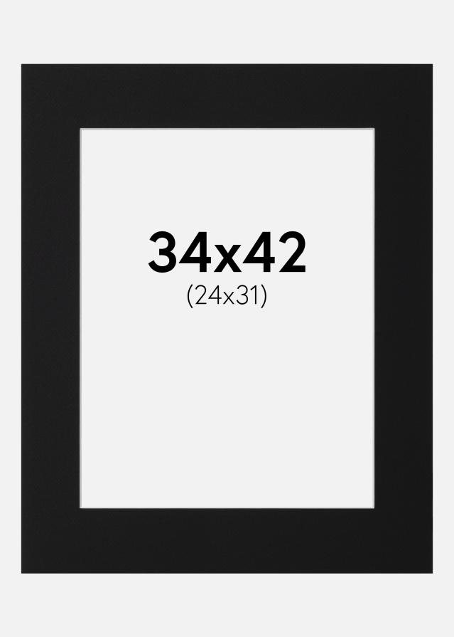 Pasparta Čierny Štandard (Biele Jadro) 34x42 cm (24x31)