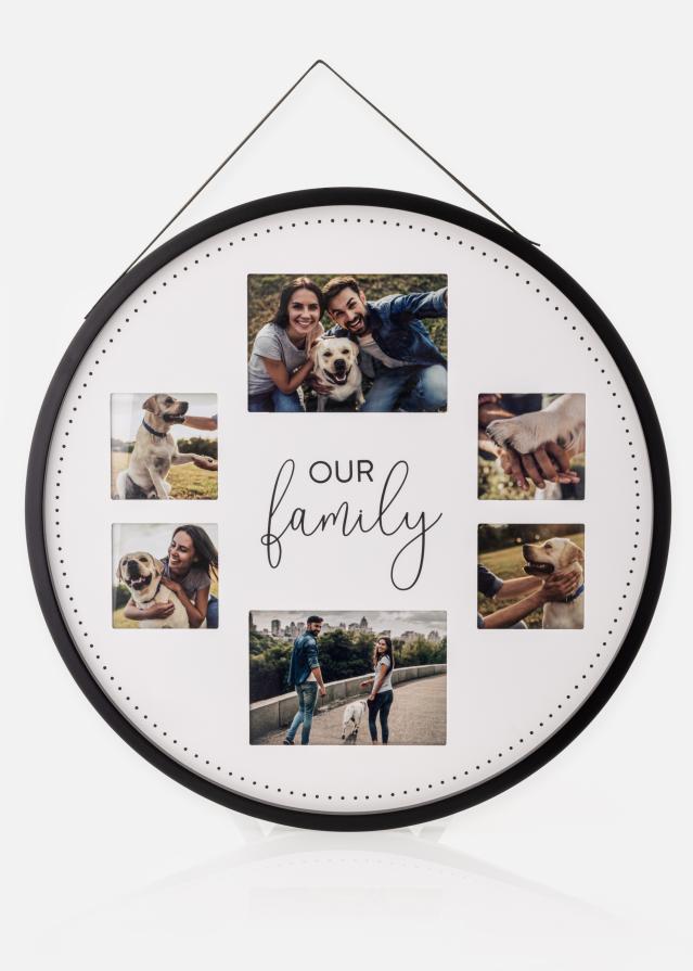 Lyon Multirám Cierna - 6 Obrazy