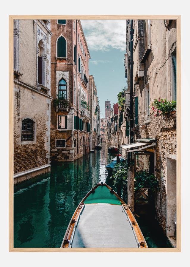 Boat on the river Plagát