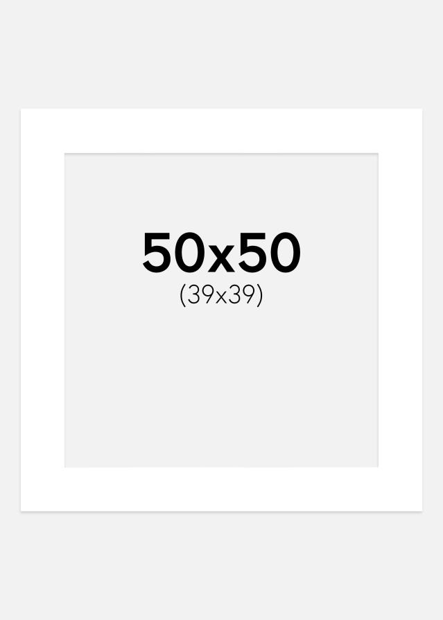 Pasparta Superbiela Biely stred 50x50 cm (39x39 cm)