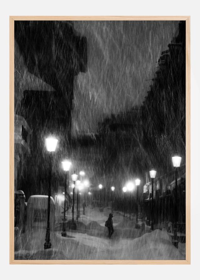 Tombe La Neige Plagát