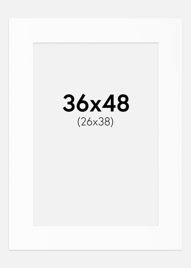 Pasparta Biely Štandard (Biele Jadro) 36x48 cm (26x38)
