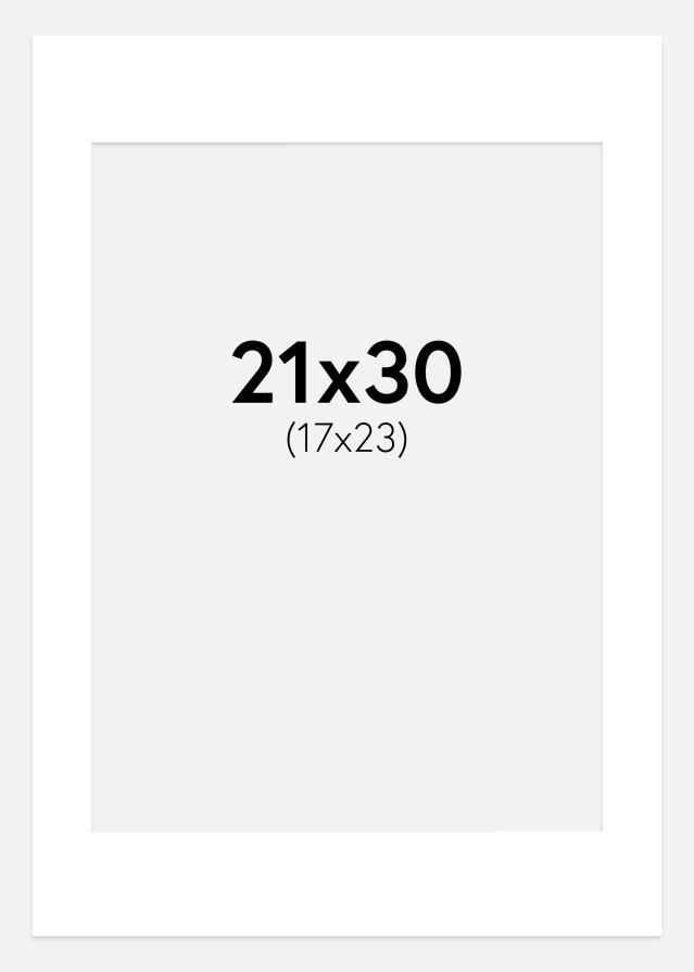 Pasparta Superbiela Biely stred 21x30 cm (17x23)