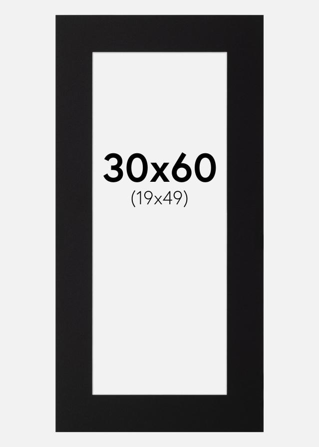 Pasparta Canson Cierna Biely stred 30x60 cm (19x49)