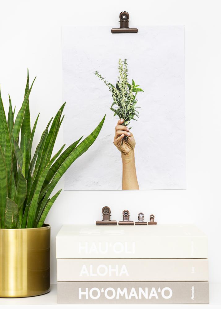 KAILA Plagát Clip Retro Brass 40 mm - 4 ks