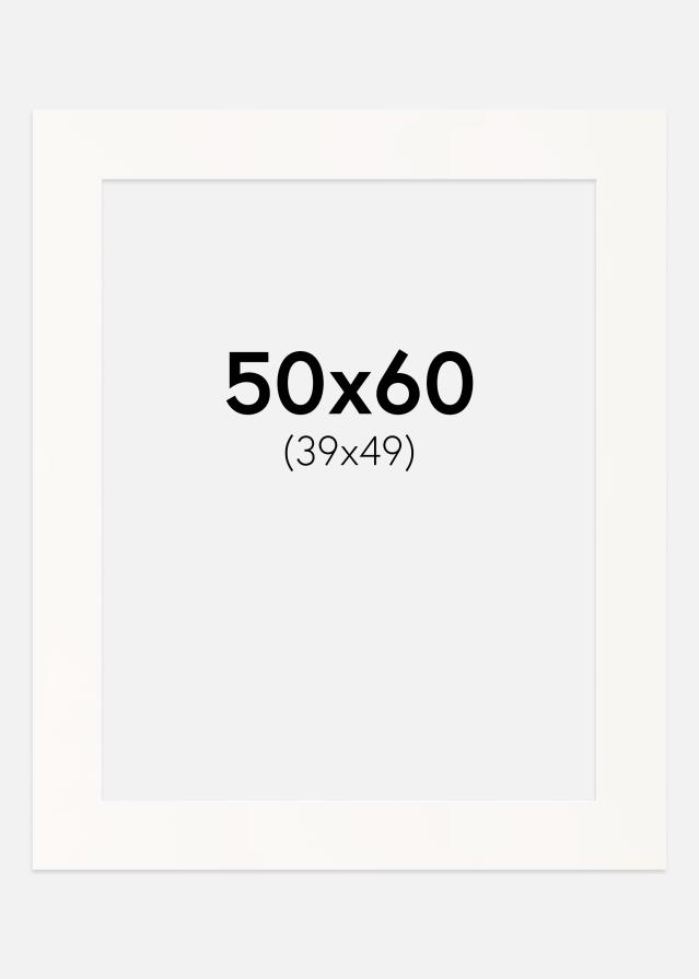 Pasparta Antique White Biely stred 50x60 cm (39x49)