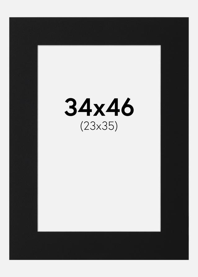 Pasparta Čierny Štandard (Biele Jadro) 34x46 cm (23x35)