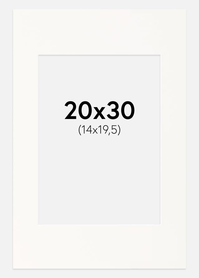 Pasparta Antique White Biely stred 20x30 cm (14x19,5)