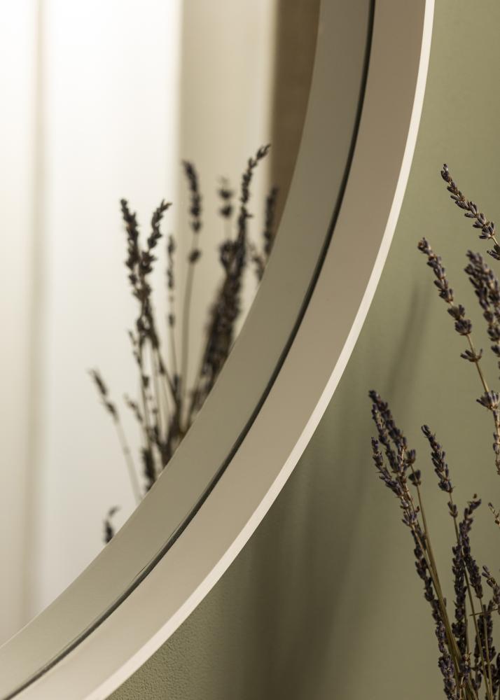 Zrkadlo Reflection Biela 70 cm Ø