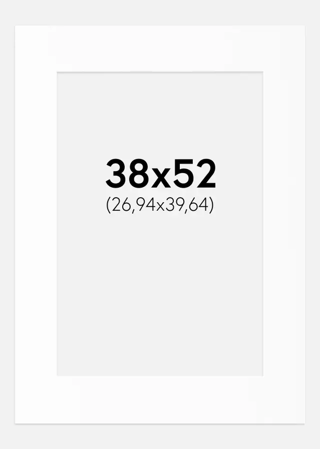 Pasparta Biely Štandard (Biele Jadro) 38x52 cm (26,94x39,64)