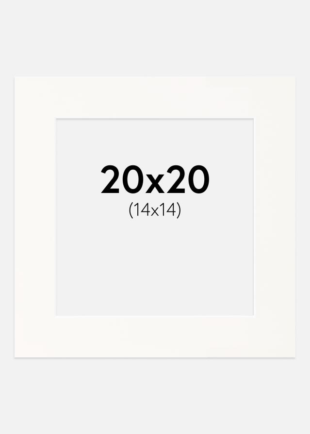 Pasparta Antique White Biely stred 20x20 cm (14x14)