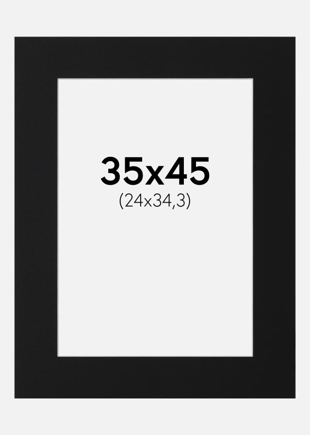 Pasparta Čierny Štandard (Biele Jadro) 35x45 cm (24x34,3)