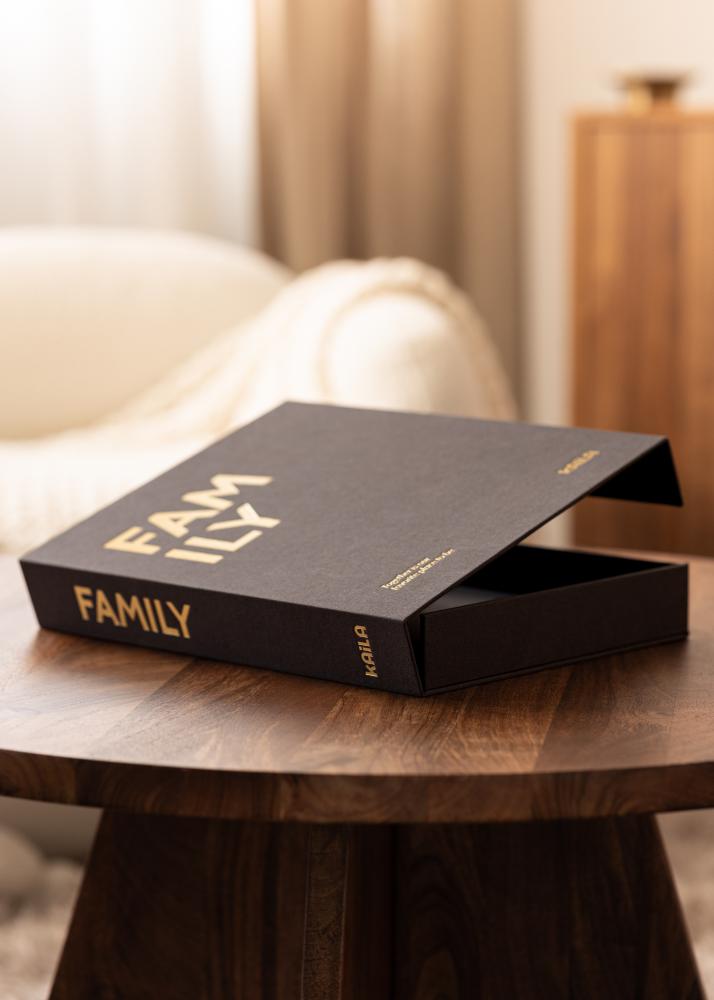 KAILA FAMILY Creme - Coffee Table Photo Album (60 Cierna Strany / 30 listov)