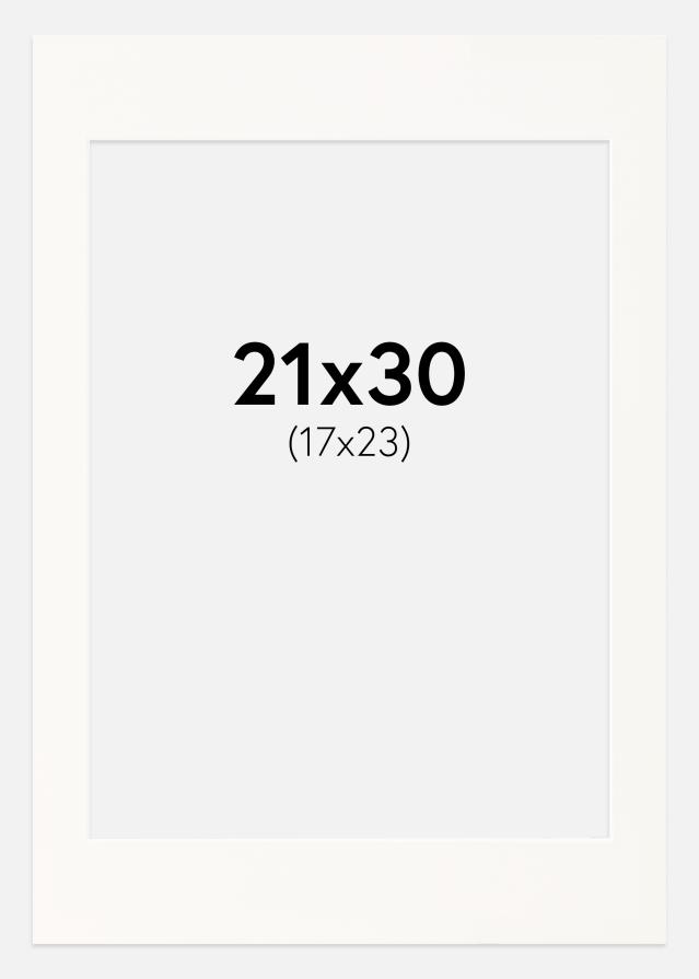 Pasparta Antique White Biely stred 21x30 cm (17x23)