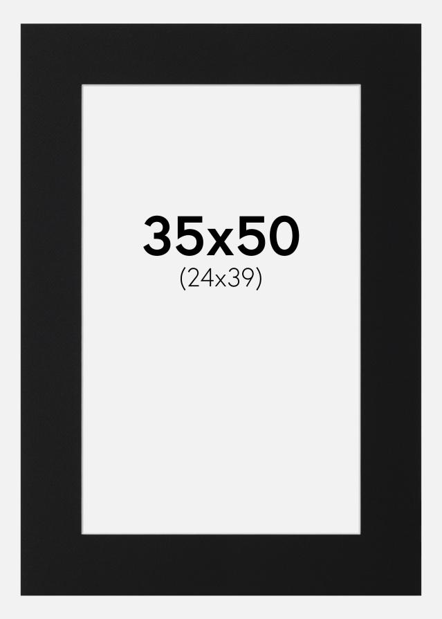 Pasparta Čierny Štandard (Biele Jadro) 35x50 cm (24x39)
