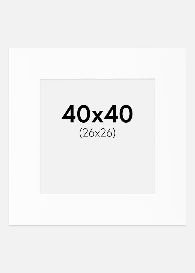 Pasparta Biely Štandard (Biele Jadro) 40x40 cm (26x26)