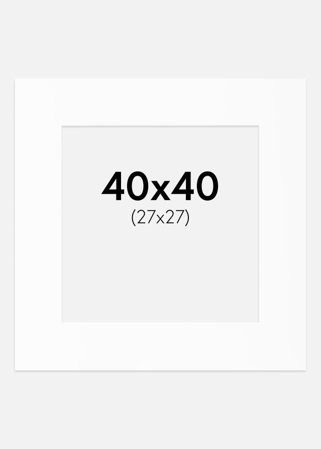 Pasparta Biely Štandard (Biele Jadro) 40x40 cm (27x27)