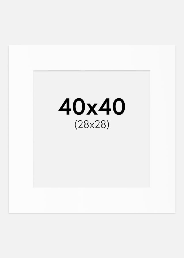 Pasparta Biely Štandard (Biele Jadro) 40x40 cm (28x28)