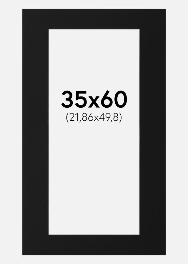 Pasparta Čierny Štandard (Biele Jadro) 35x60 cm (21,86x49,8)