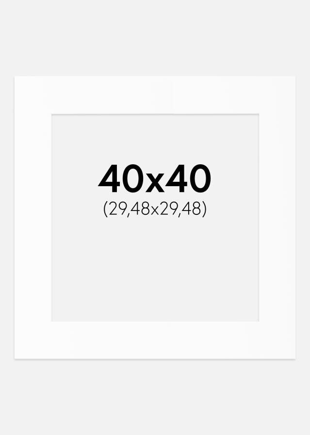 Pasparta Biely Štandard (Biele Jadro) 40x40 cm (29,48x29,48)