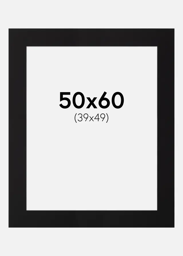 Pasparta Canson Cierna Biely stred 50x60 cm (39x49)