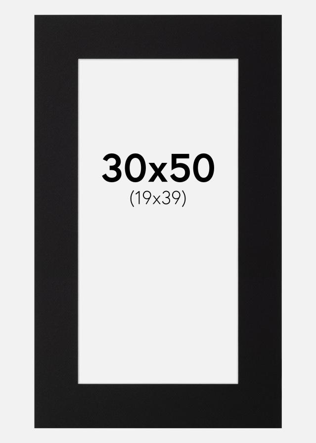 Pasparta Canson Cierna Biely stred 30x50 cm (19x39)