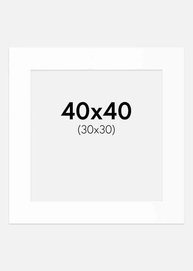 Pasparta Biely Štandard (Biele Jadro) 40x40 cm (30x30)