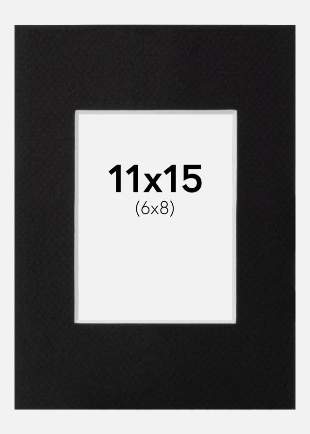 Pasparta Cierna Štandardný Biely stred 11x15 cm (6x8)