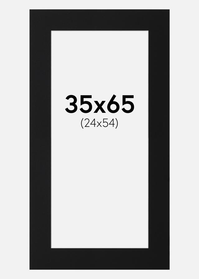 Pasparta Čierny Štandard (Biele Jadro) 35x65 cm (24x54)