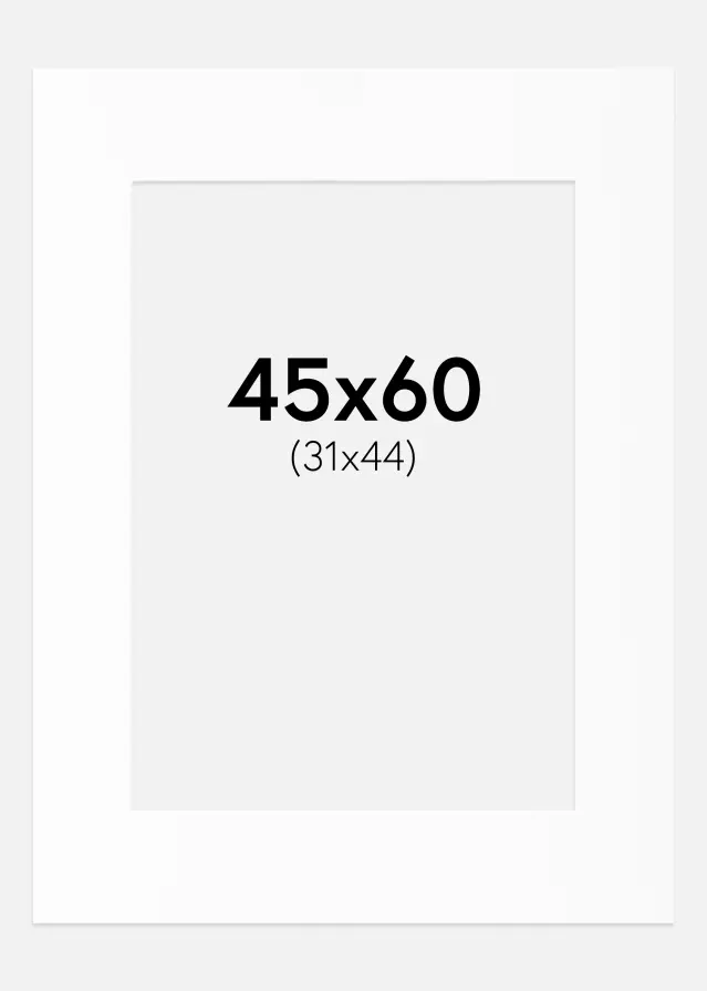 Pasparta Canson Biela Biely stred 45x60 cm (31x44)