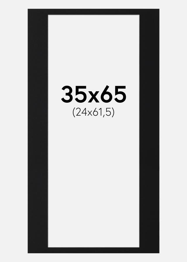 Pasparta Čierny Štandard (Biele Jadro) 35x65 cm (24x61,5)