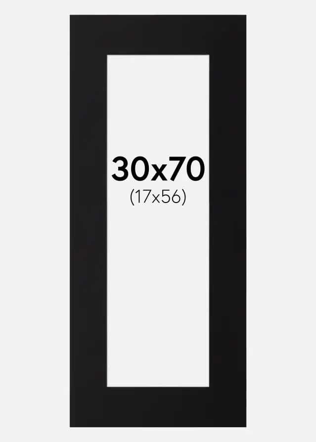 Pasparta Canson Cierna Biely stred 30x70 cm (17x56)