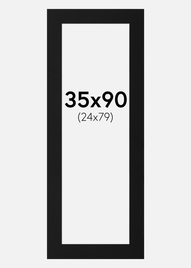 Pasparta Čierny Štandard (Biele Jadro) 35x90 cm (24x79)