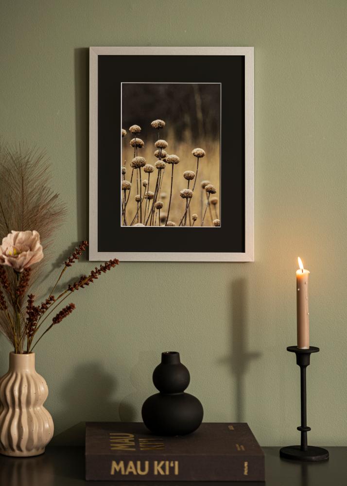 Rám Selection Strieborná 40x50 cm - Pasparta Cierna 30x40 cm