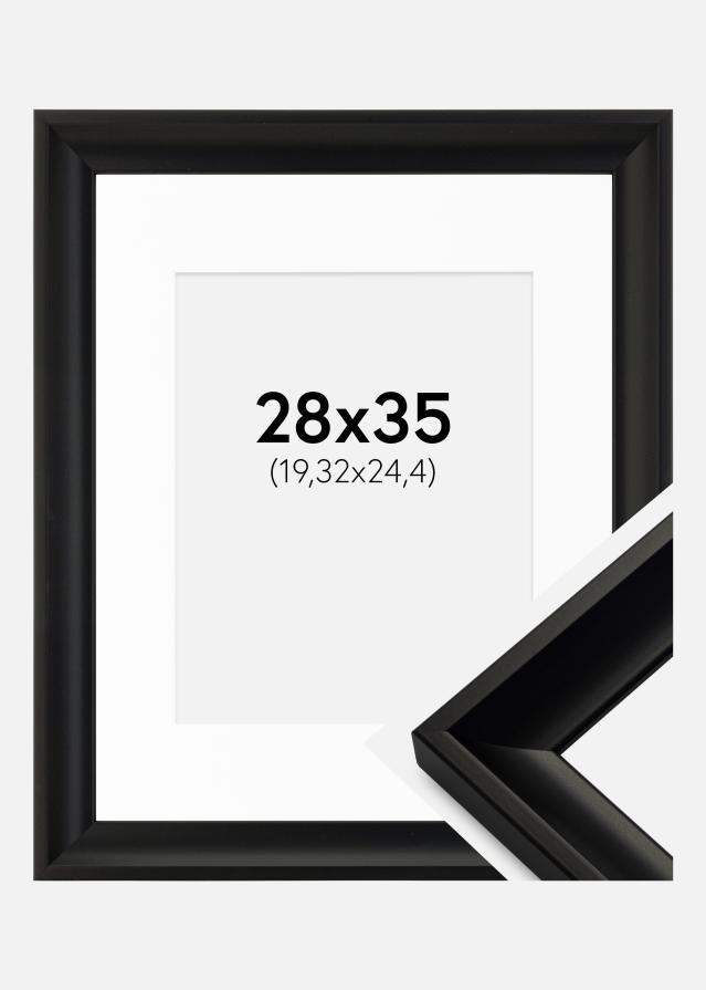 Rám Öjaren Cierna 28x35 cm - Pasparta Biela 8x10 inches