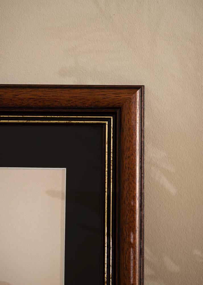 Rám Old Retro 40x50 cm - Pasparta Cierna 27x35 cm