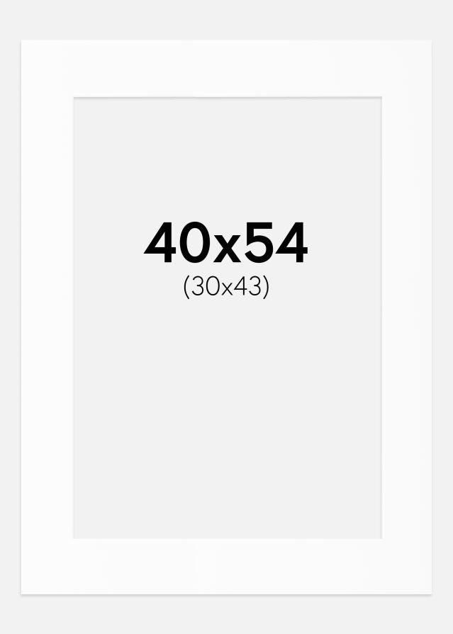 Pasparta Biely Štandard (Biele Jadro) 40x54 cm (30x43)