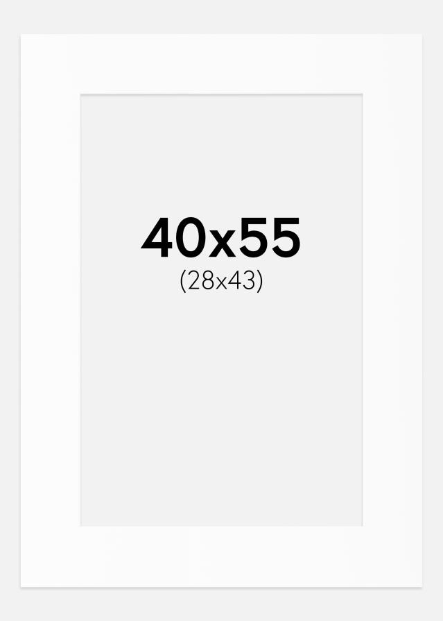 Pasparta Biely Štandard (Biele Jadro) 40x55 cm (28x43)