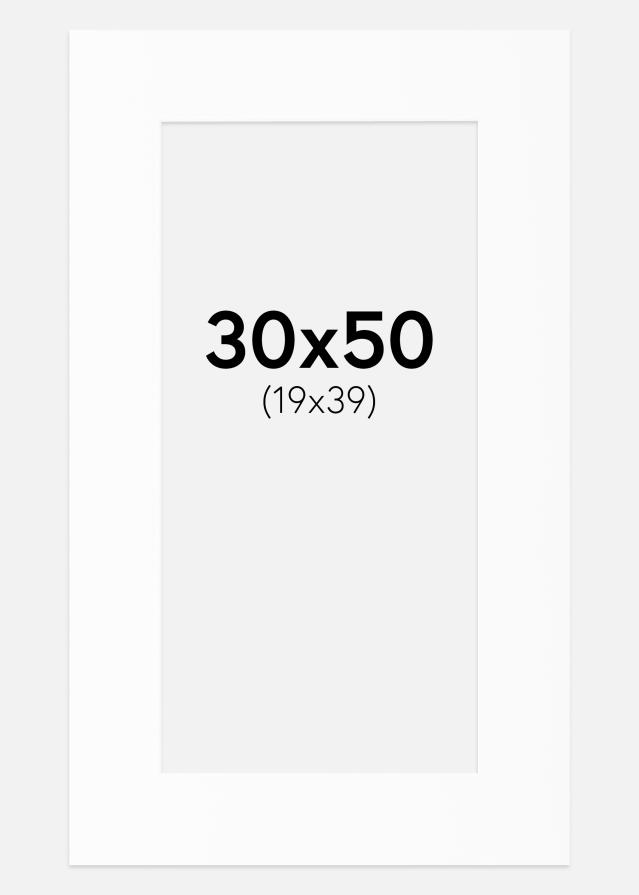 Pasparta Canson Biela Biely stred 30x50 cm (19x39)