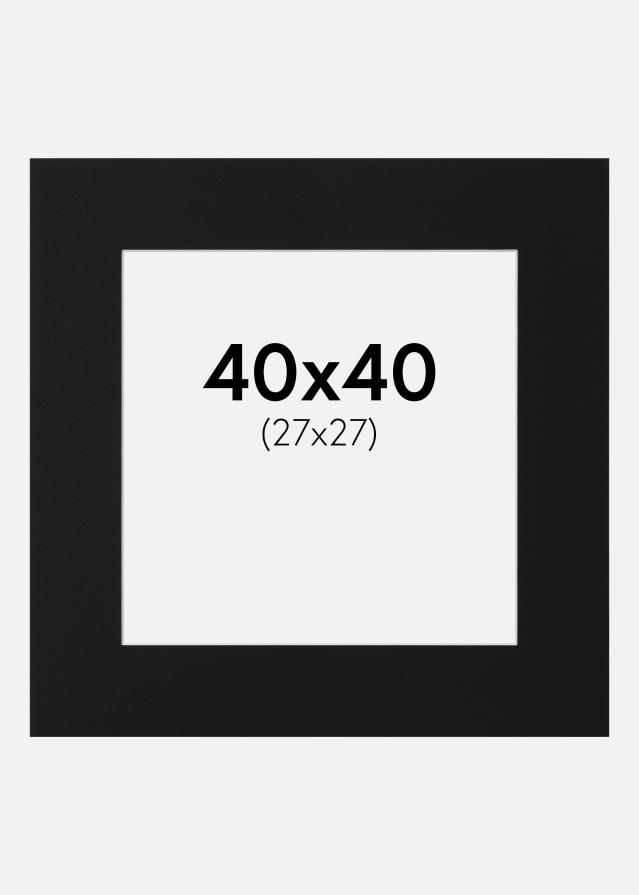 Pasparta Čierny Štandard (Biele Jadro) 40x40 cm (27x27)